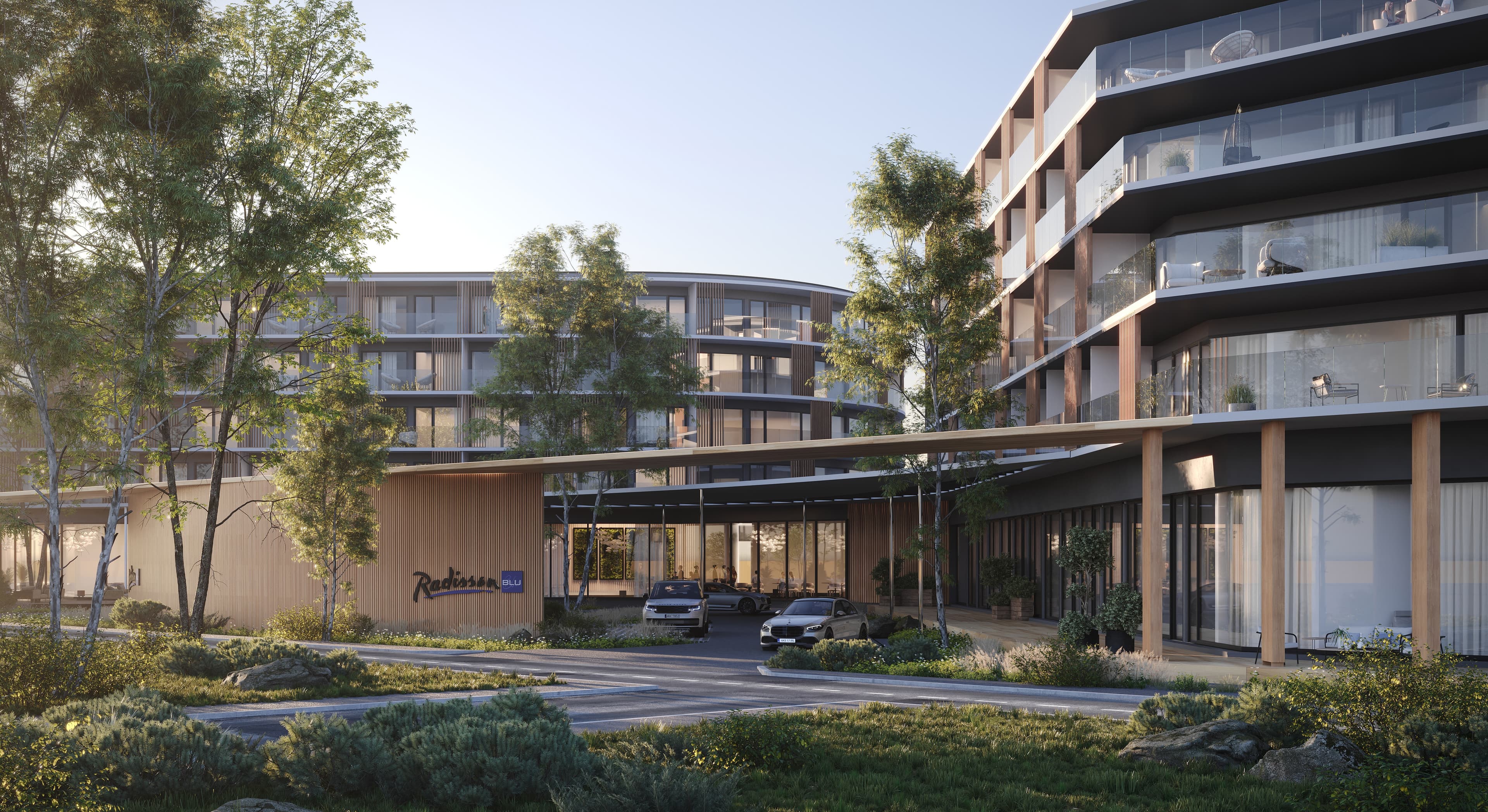Radisson Blue - Visualizations, full CGI animation, postproduction, drone tracking