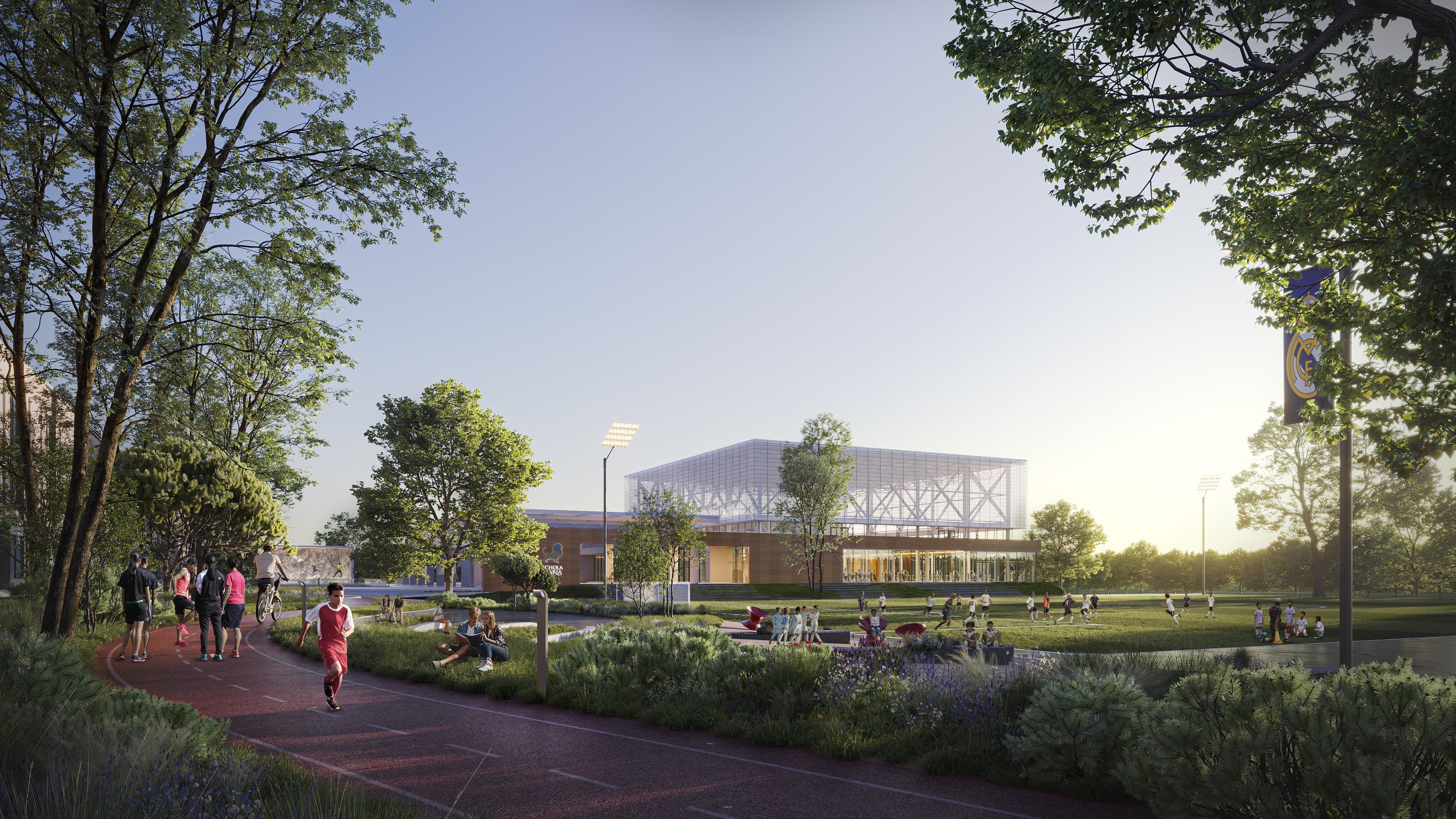 Junior High School - 3D visualizations, terrain preparation, postproduction