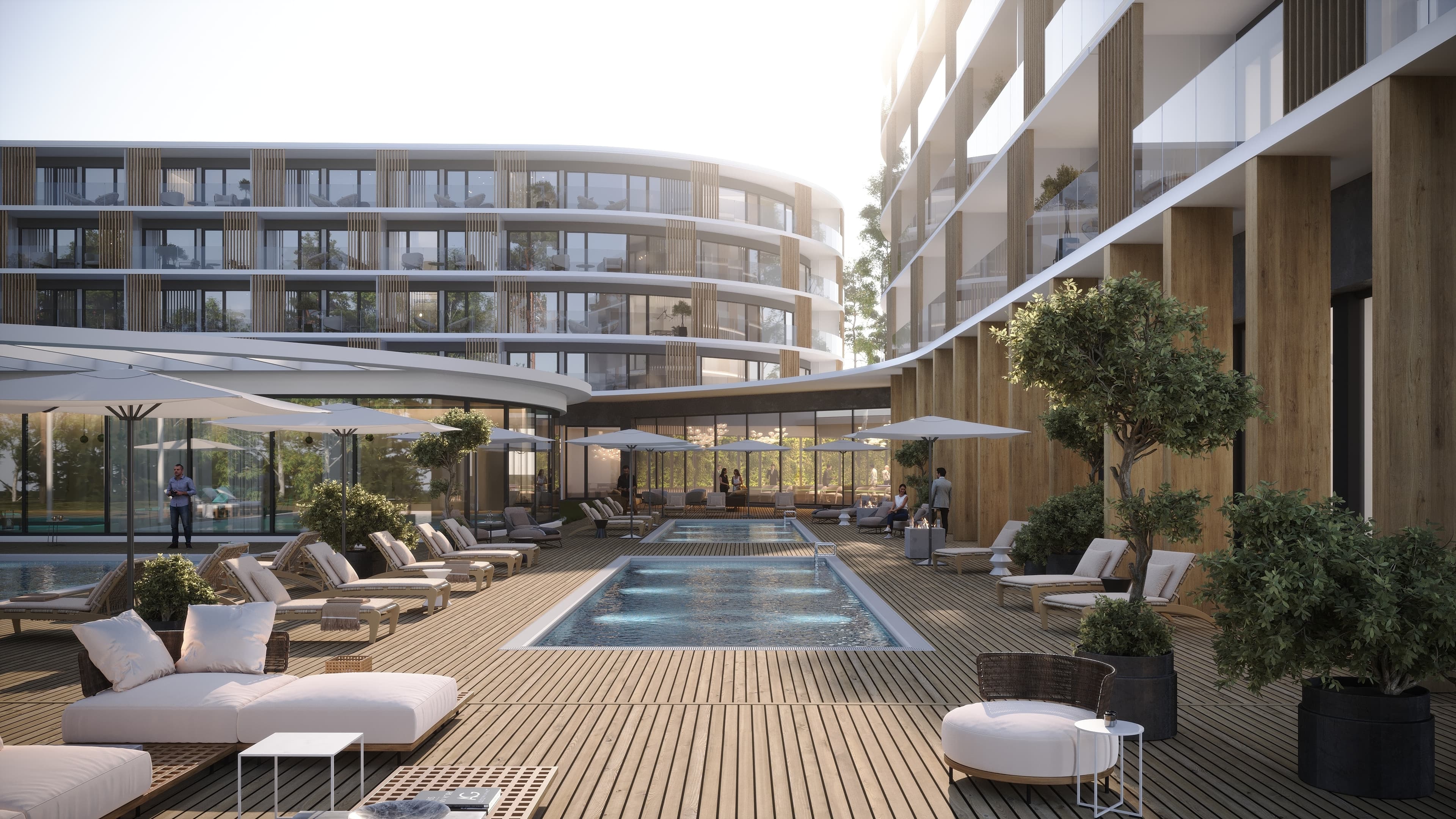 Radisson Blue - Visualizations, full CGI animation, postproduction, drone tracking
