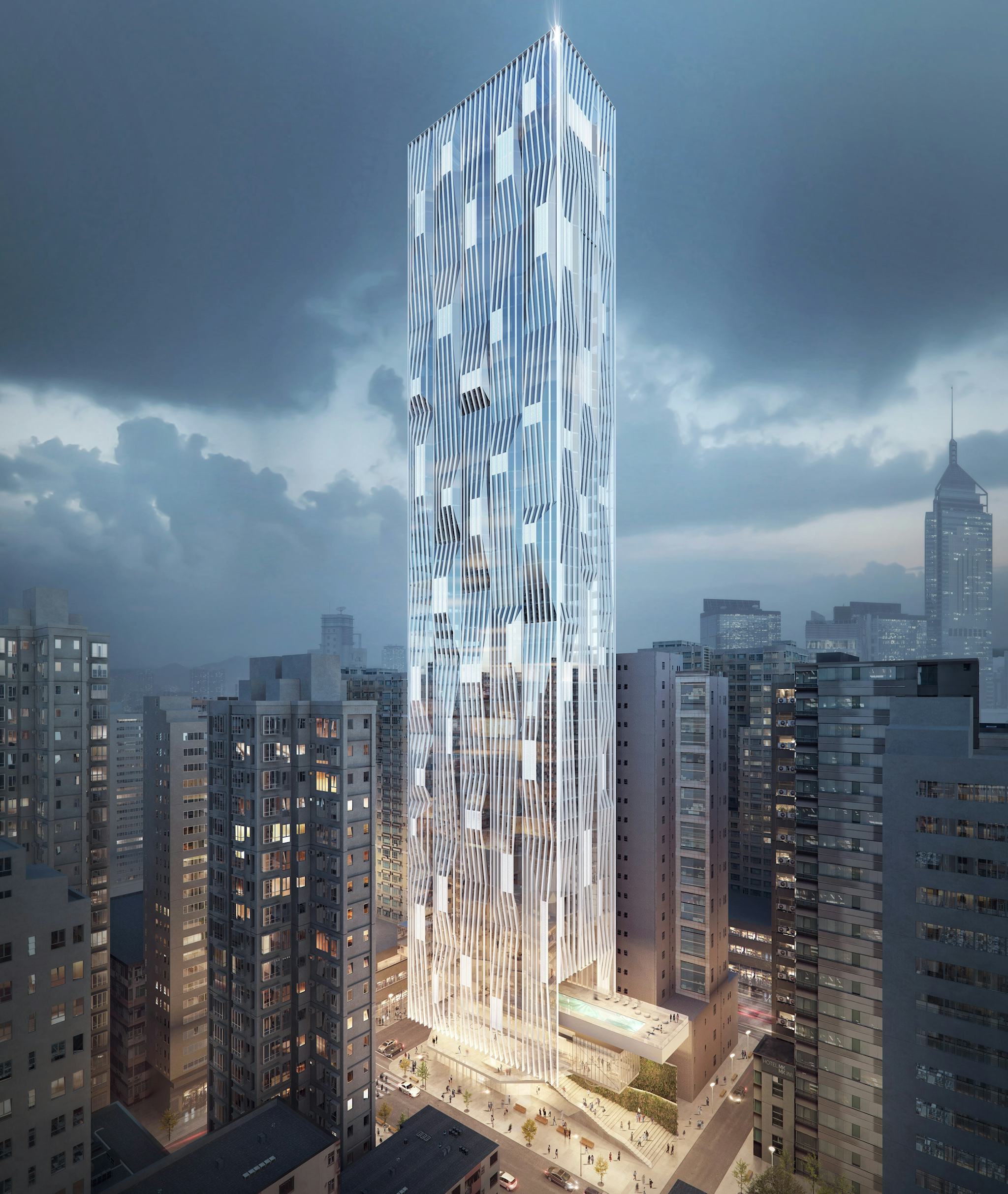 Hong Kong skyscraper - Architectural visualizations
