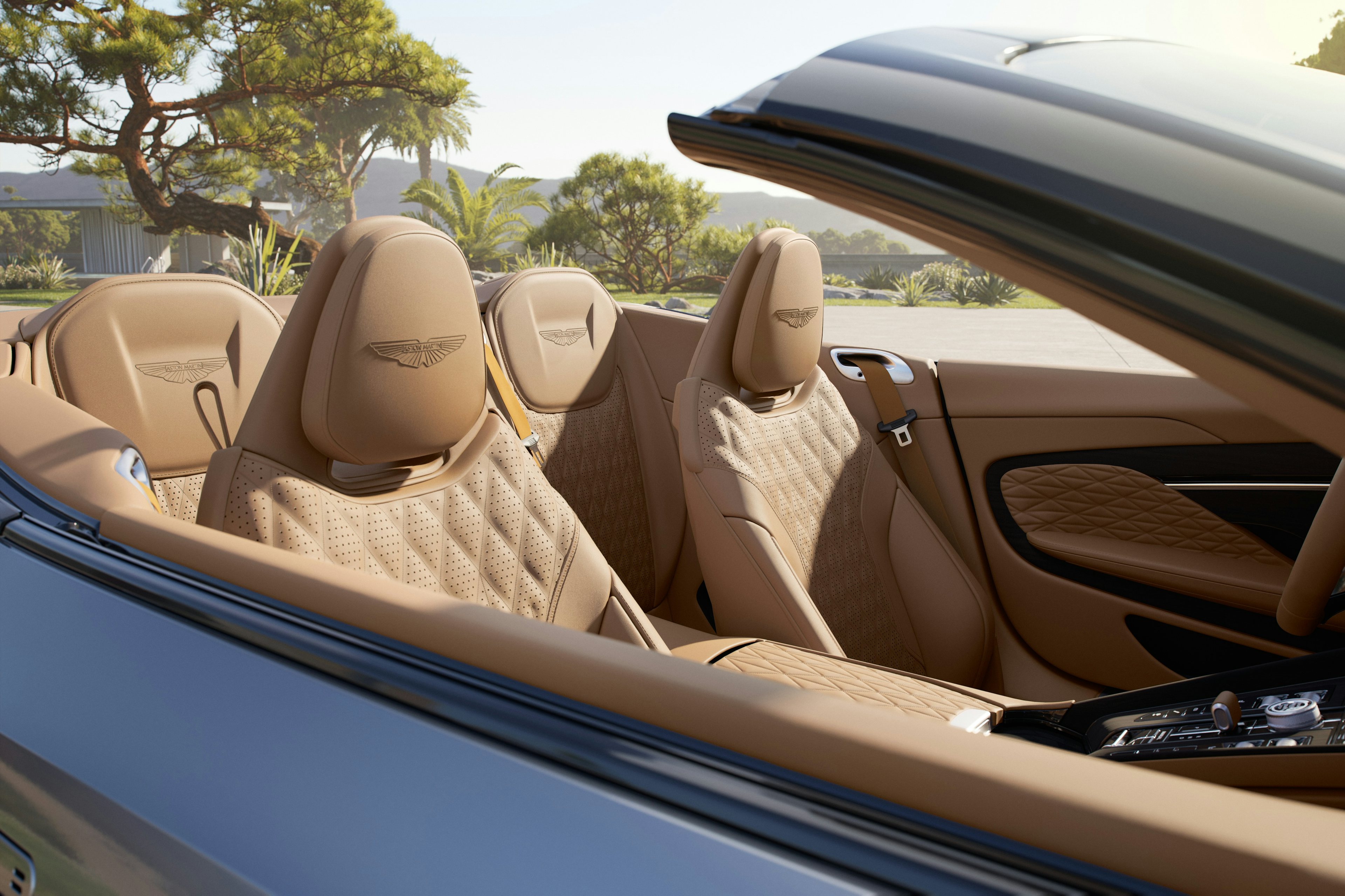 aston martin interior leather stitching seat detail unreal engine environment full cgi